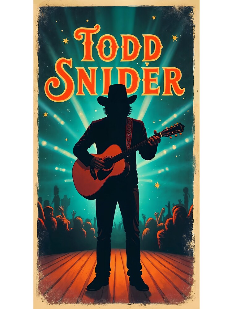 Todd Snider Folk Rock Concert Poster Art by TheCalmEdit
