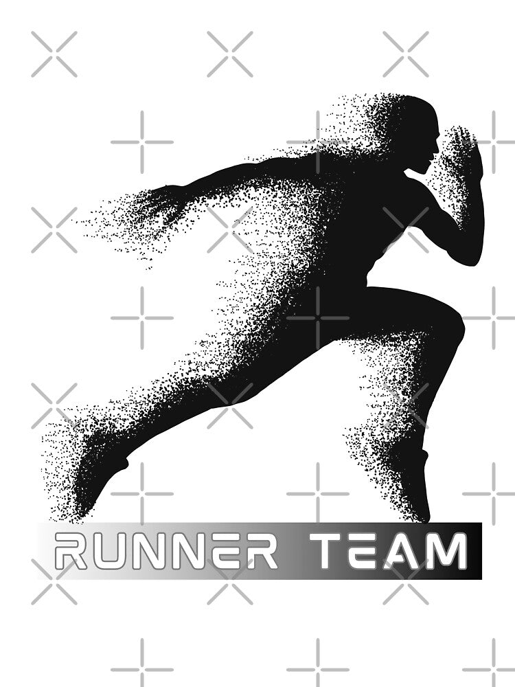 Runner Team Particle Explosion T-Shirt Running Club Gift Marathon Athlete Tee by oonproducts