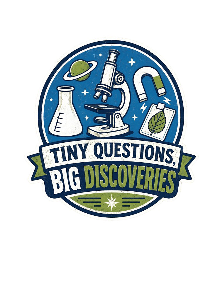 Tiny Questions Big Discoveries – Science Explorer Badge by suechtmpoa
