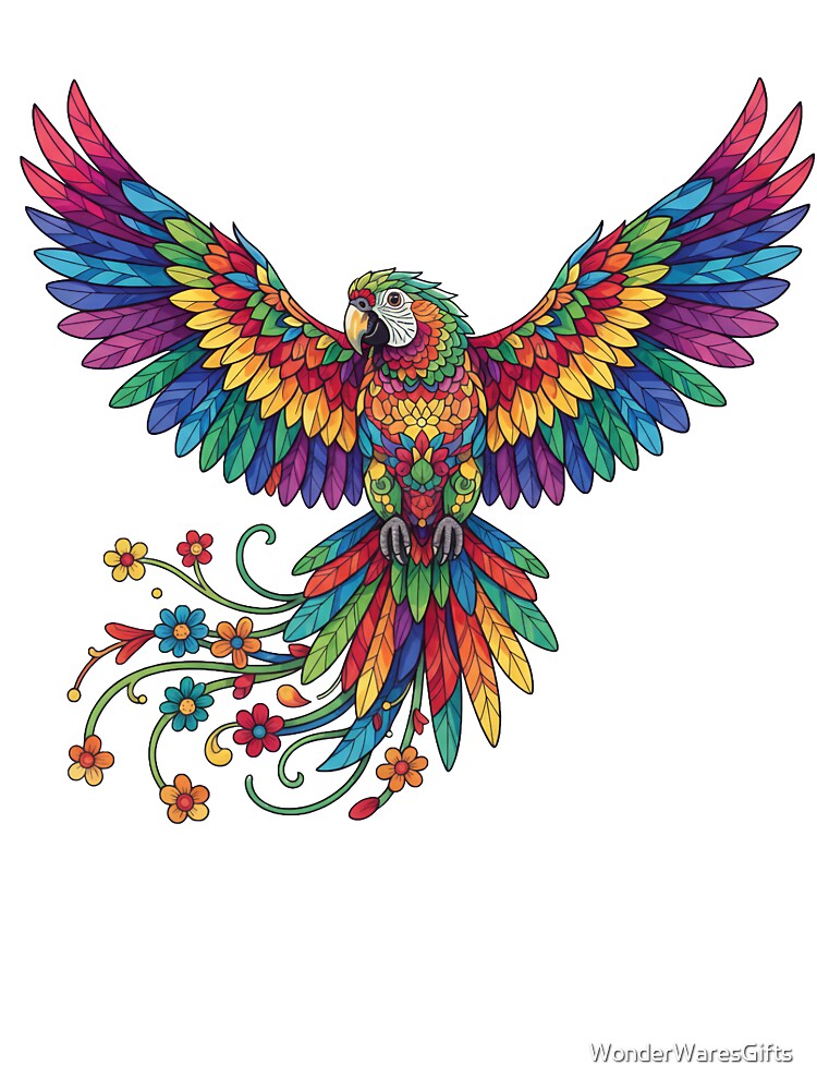 Beautiful Colorful Parrot by WonderWaresGifts