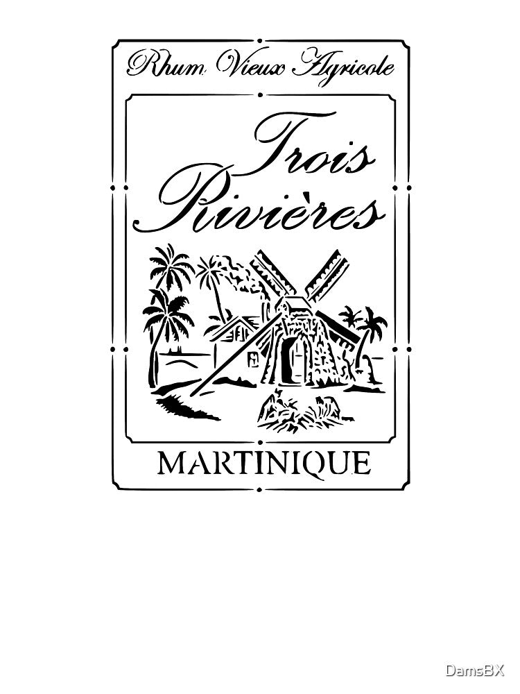 Rum logo Trois Rivières Martinique black and white by DamsBX