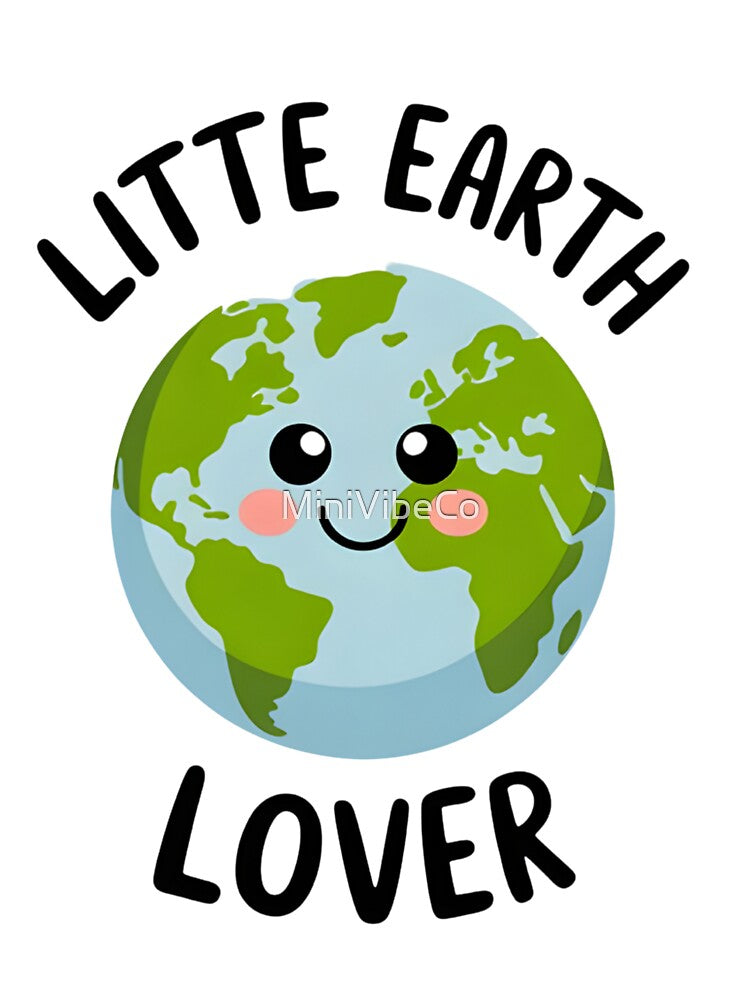 Little Earth Lover – Cute Planet Kids Design by MiniVibeCo
