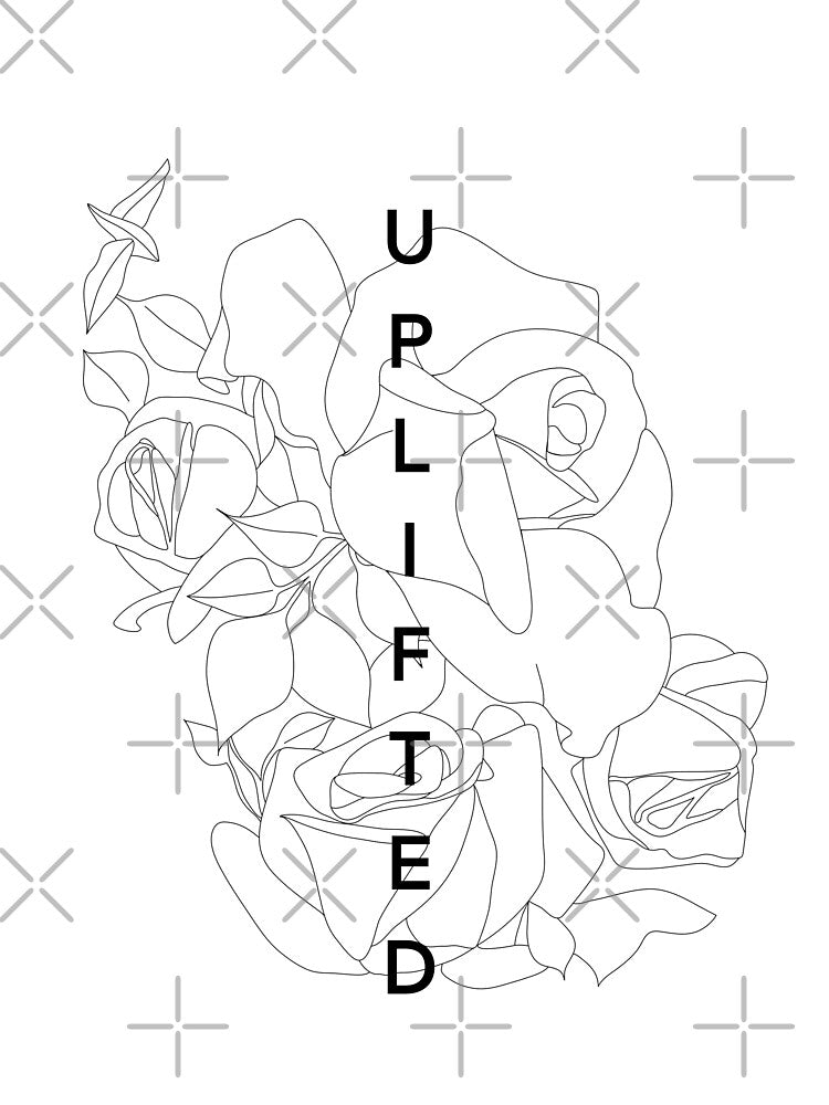 Uplifted Floral Line Art by wallflowerbee
