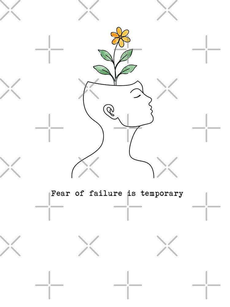 Fear Of Failure Minimalist Line Art by Gilmelo87