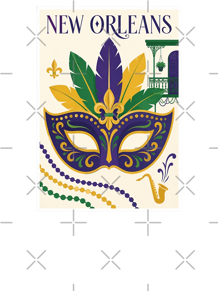 New Orleans Mardi Gras Mask by Beyond Destinations