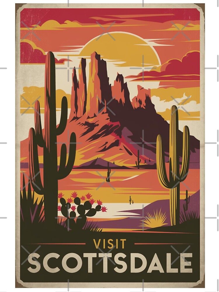 Scottsdale Vintage Travel Poster by TravelerRat