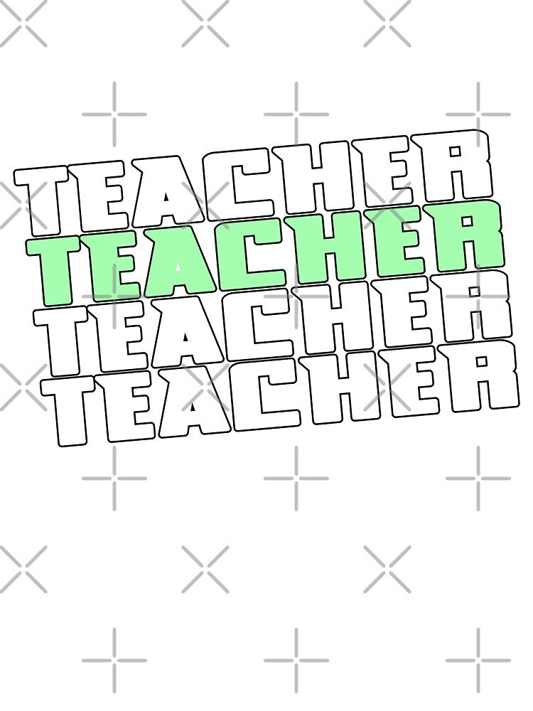 teacher vintage green by freeArt10