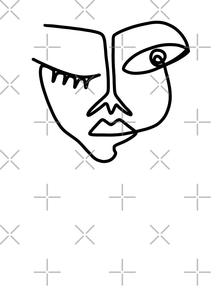 Line Art Face by kalisteananda