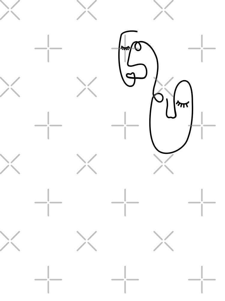 Line Art Single Line Minimalist Faces by Sarahmontano