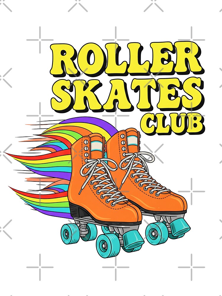 Retro Roller Skates Club – 70s Style Illustration by 0bscurio