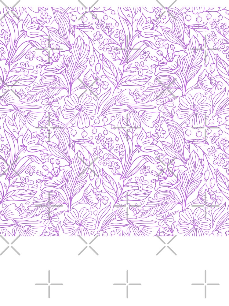 Purple Wild Flower Pattern by Artistic  Touch