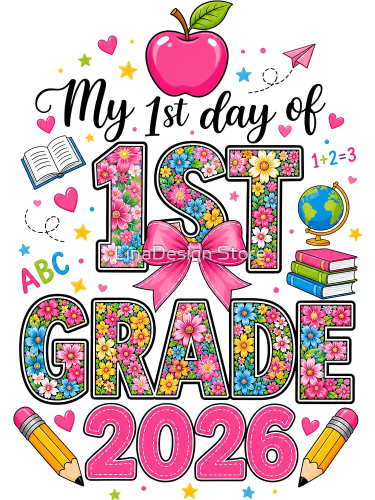 Cute Floral Back to School Teacher Gift by LinaDesign Store