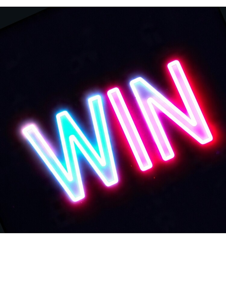 WIN Calligraphy Design | Motivational Typography T-Shirt | Success Gift by RAMHEARTS
