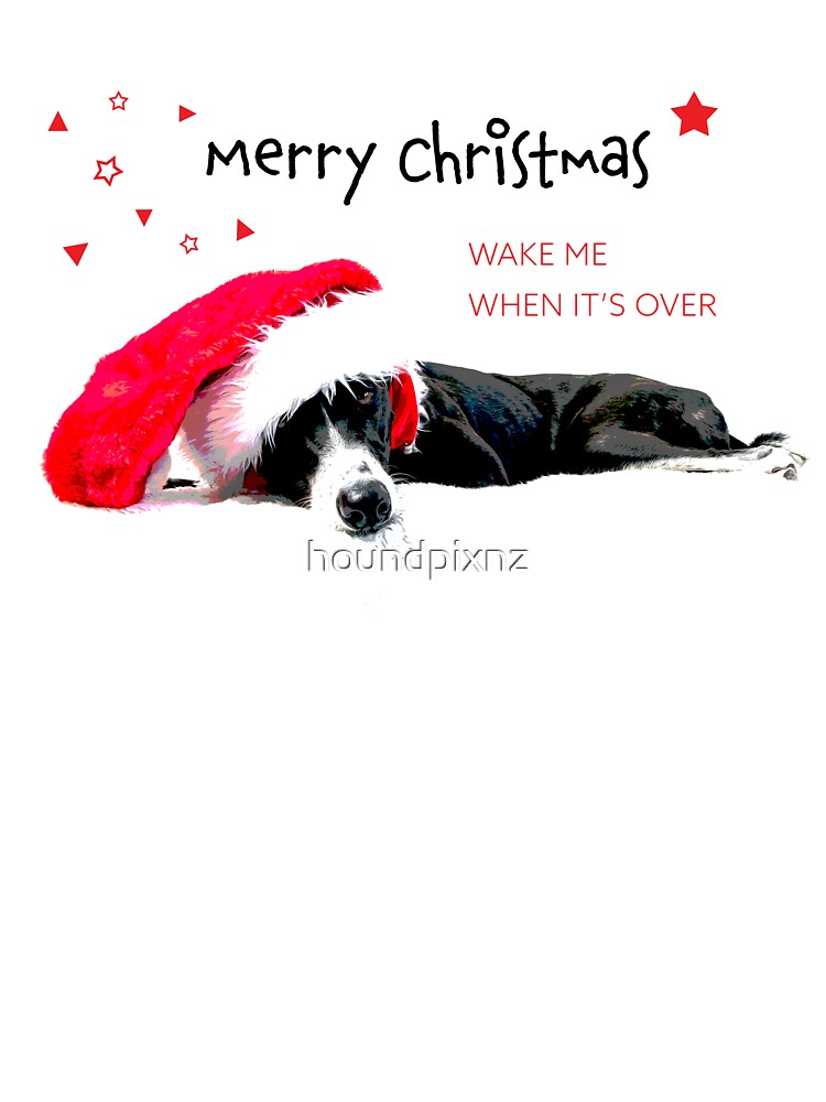 Merry Christmas greyhound by houndpixnz