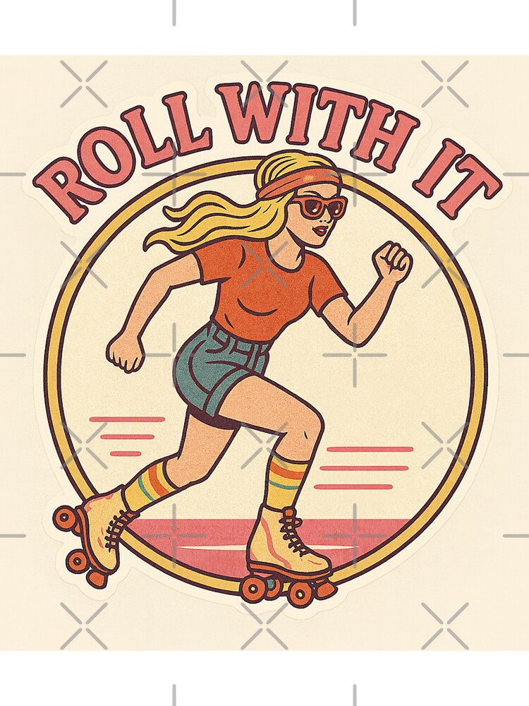 Retro Roller Girl – Roll With It by ArtPricarpe