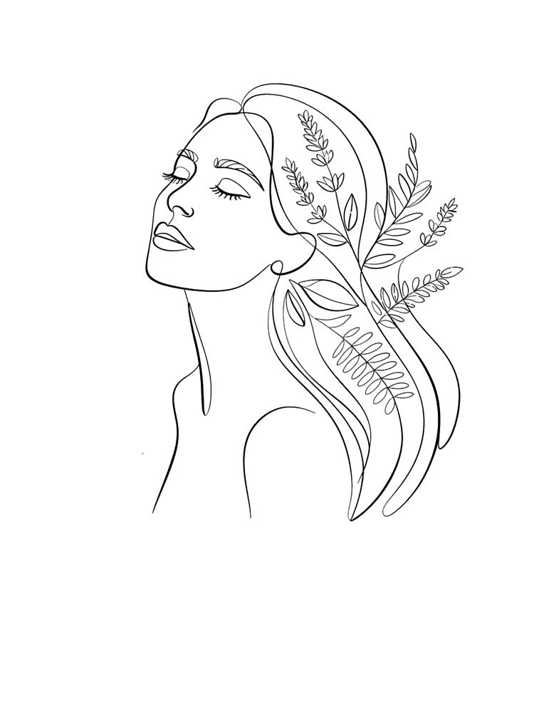 delicate single line art illustration by AbdouClothing