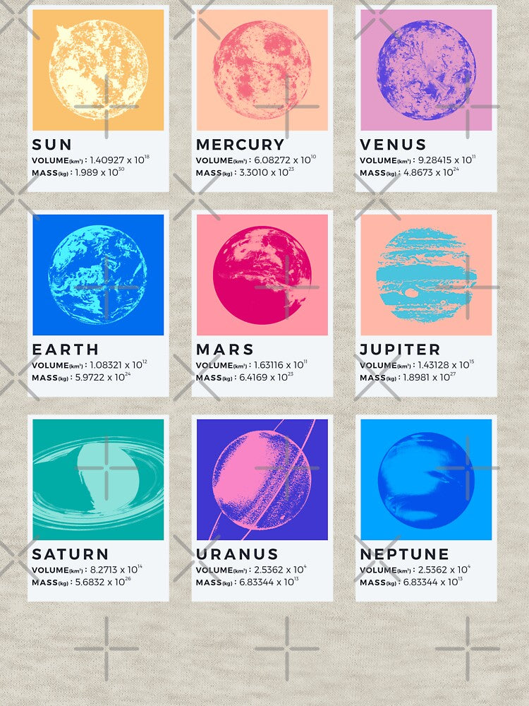 Solar System Vintage Colors V01 by Lidra Zehcnas
