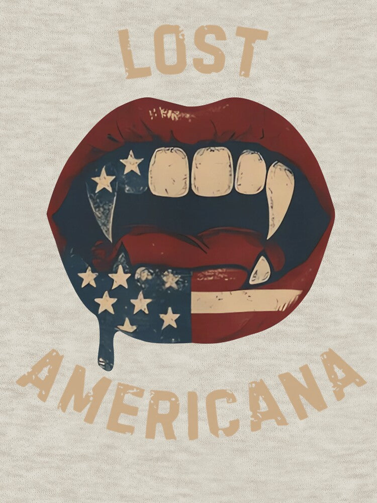 Vintage Lost Americana Vintage Vampire Patriotic Retro USA by PmindHalow