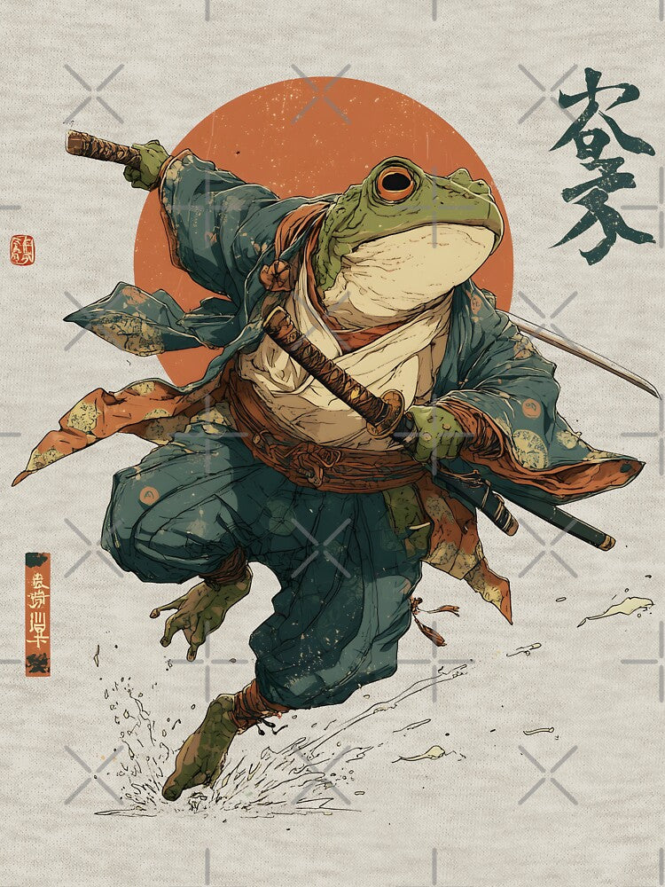 The Frog Ronin, Japanese Art by MrHide