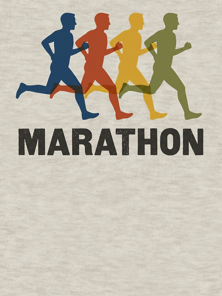 Marathon Runner Vintage Running Club Earth Tone Graphic by KiwiRider