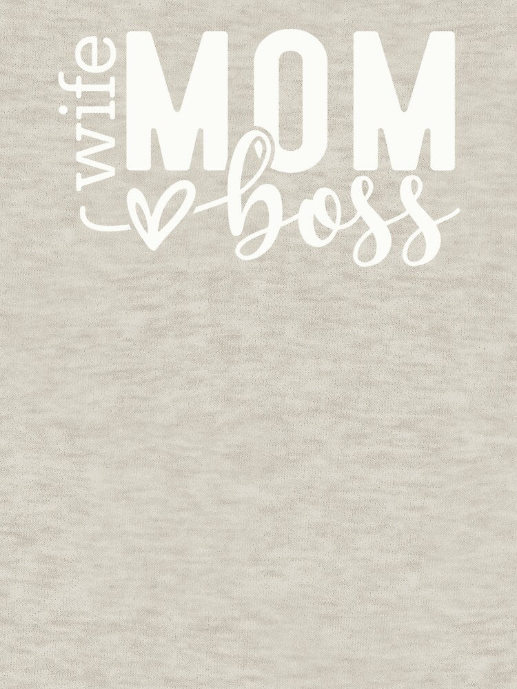 Wife Mom Boss Shirt –  Mom Gift for Mother’s Day by Wild Pixel Studio