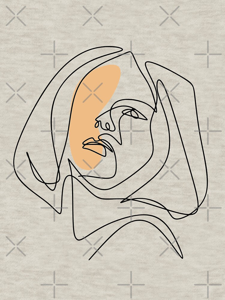 Woman face continuous line by Almusawwir