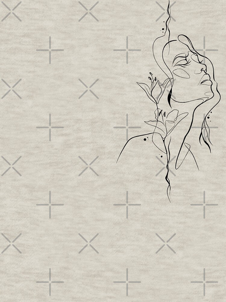 Minimalist Face Woman by MerchMagia