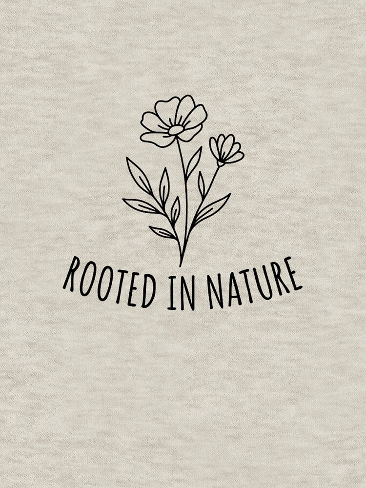 Rooted In Nature Minimalist Flower Lineart by GiggleInkTees