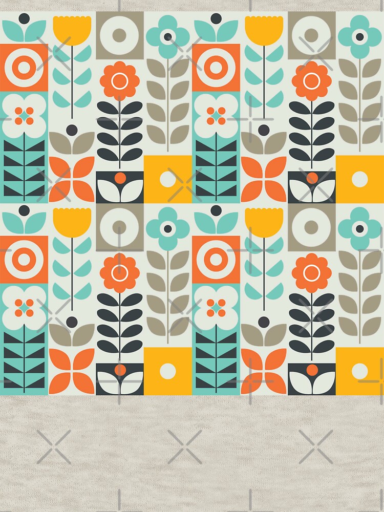 Geometric Flower Print - Modern Abstract Floral Art by KhadijaBatool38