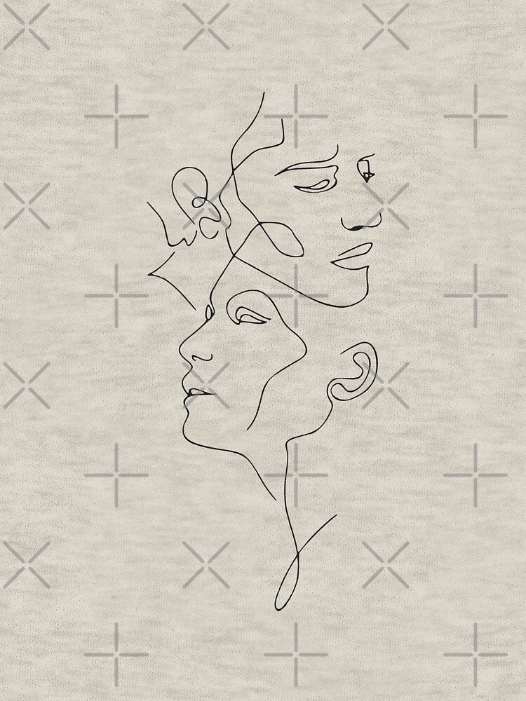 Faces One Line by Almusawwir