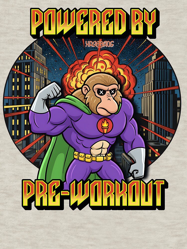 Powered by Pre-Workout | The Beak Bros Superhero Energy Edition by BeakBros