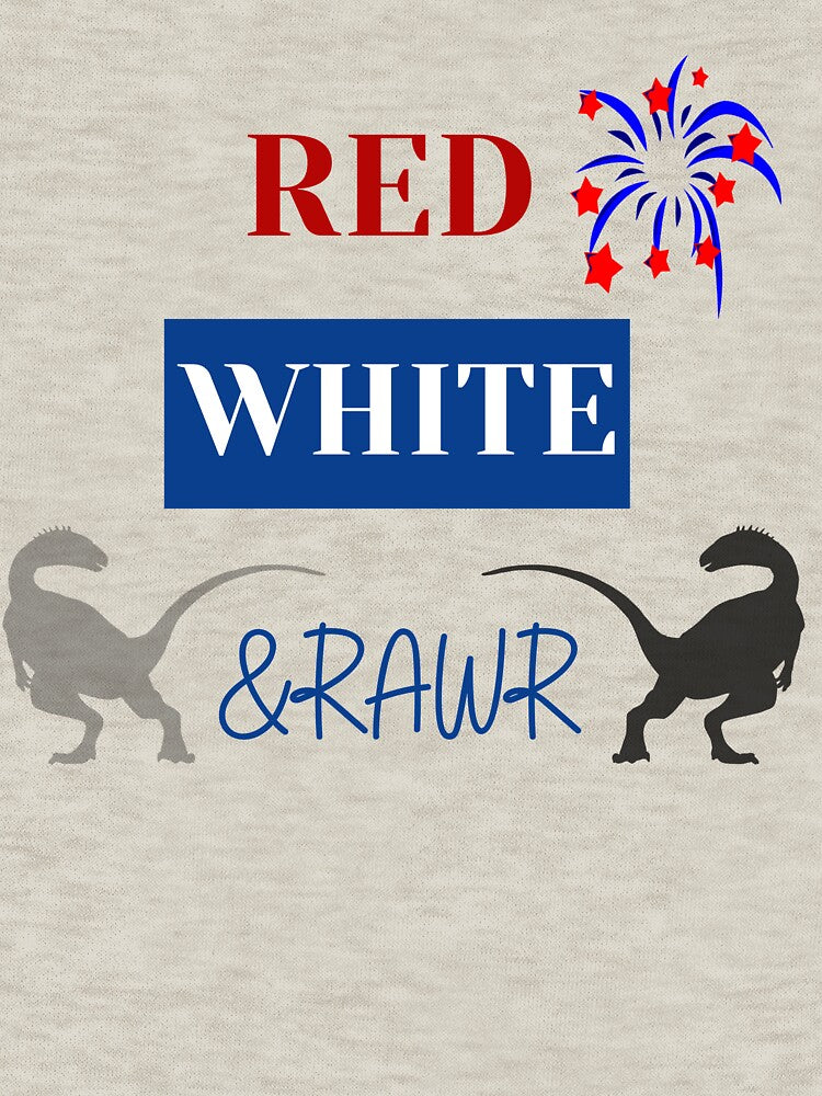 RED WHITE & RAWR Cute 4th of july Gifts Holidays by sichaz