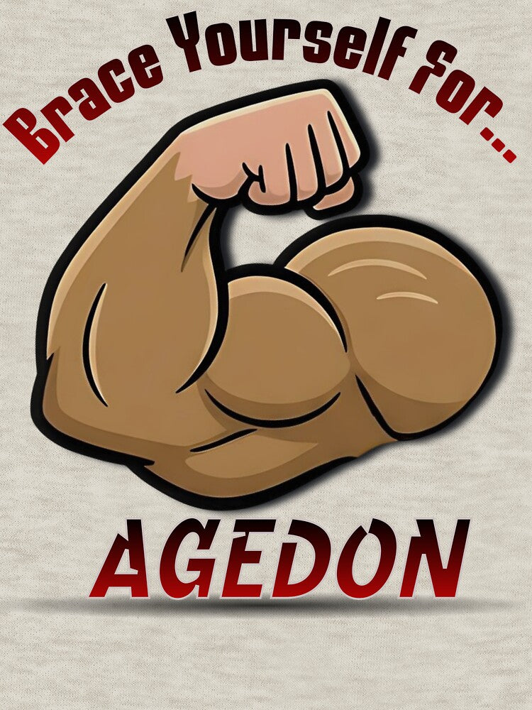 Brace Yourself For Armagedon – Funny Gym Bicep Pun Workout Shirt by BeakBros