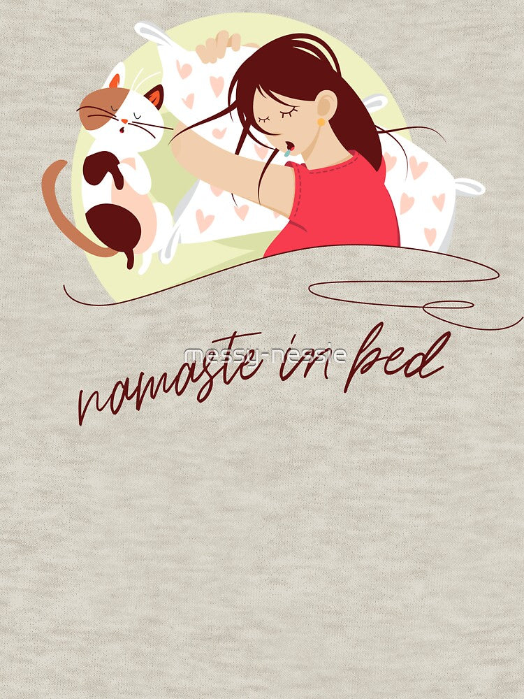 Namaste in bed (on light colors) by messy-nessie