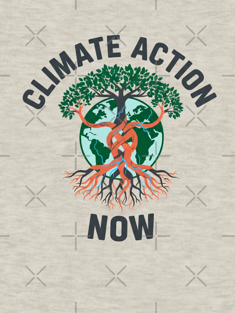 Climate Action Now Eco Warrior Apparel | Earth Day Activist Statement Wear | Sustainable Planet Fighter Gear by FitEnvy