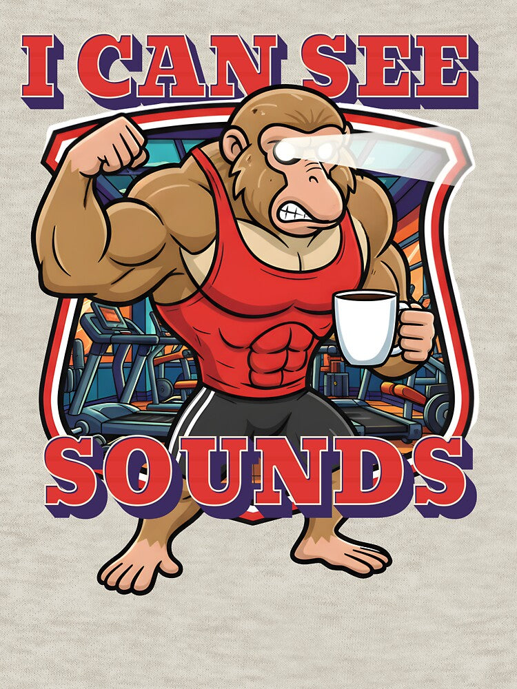 I Can See Sounds | Pre-Workout Gym Meme Design by Beak Bros by BeakBros