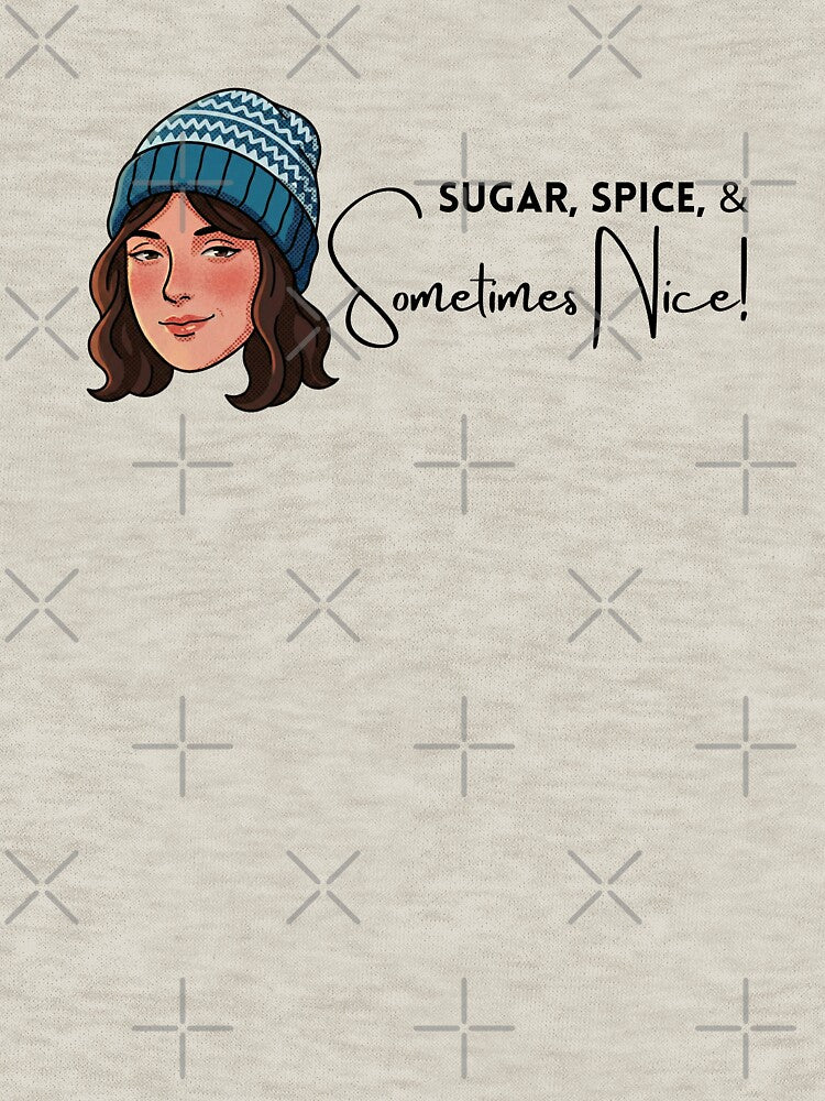 Snarky Winter Girl in Blue Snowcap – Sarcastic Cozy Season Illustration for Stickers & Gifts by SimplyJasper
