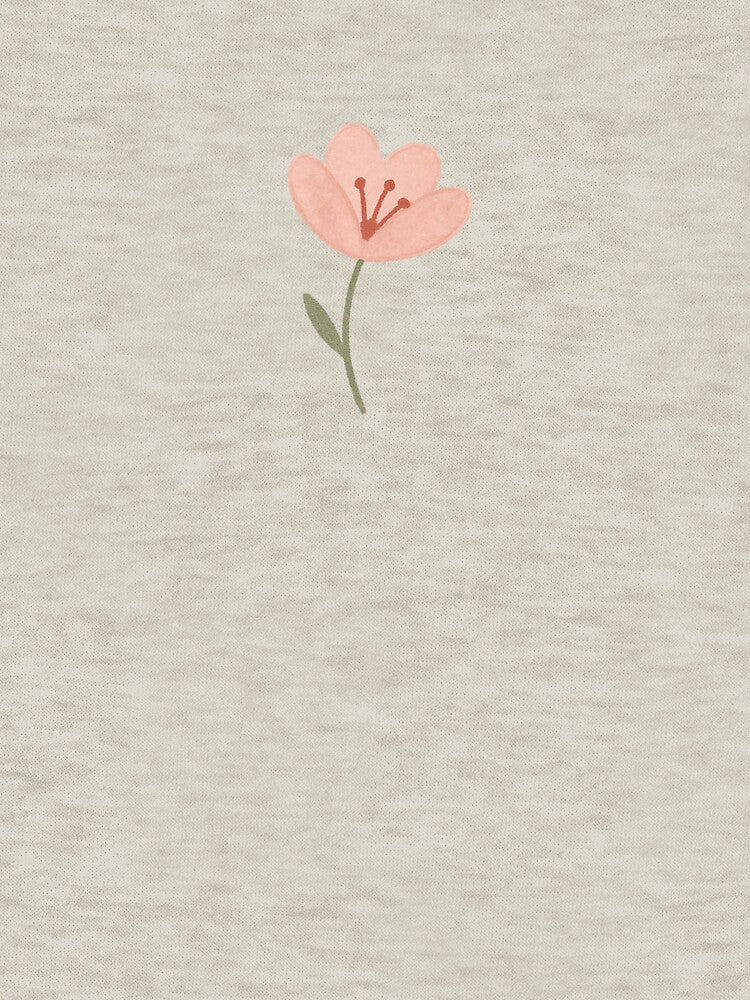Minimalist Watercolor Pink Flower – Soft Botanical Art by HolysticDesigns