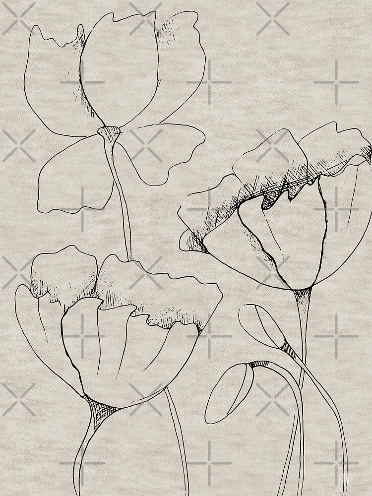 Minimalist Lineart, Lily Line by DiensDesign