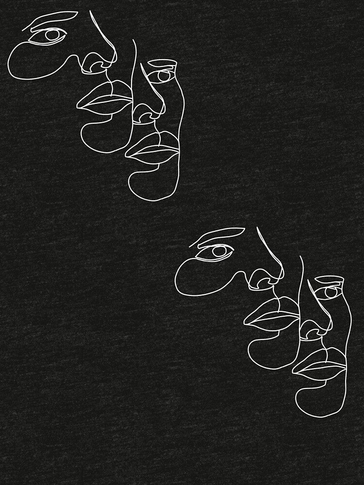 One Line Art Minimalist Faces. Continuous Line Abstract Face Drawings. by OneLineArt
