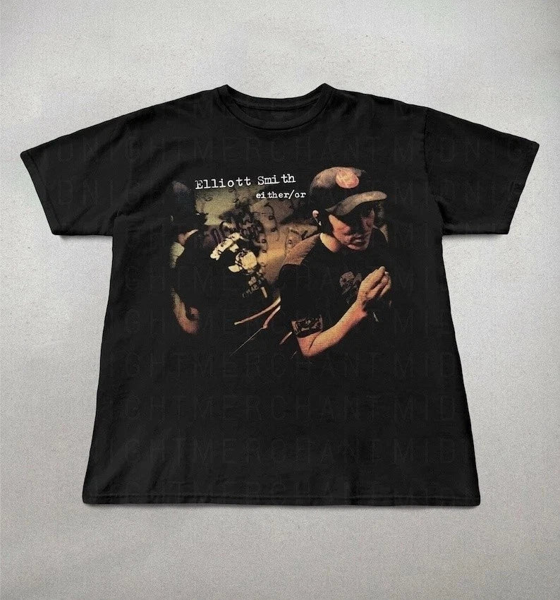 Elliott Smith Either Indie Folk Retro 90s Tee Unisex T-shirt, Sweatshirt, Hoodie (1)
