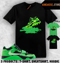 Matching Travis Scott Jumpman Jack Green Spark Match Sneaker Shoe Dripping Tee (1)