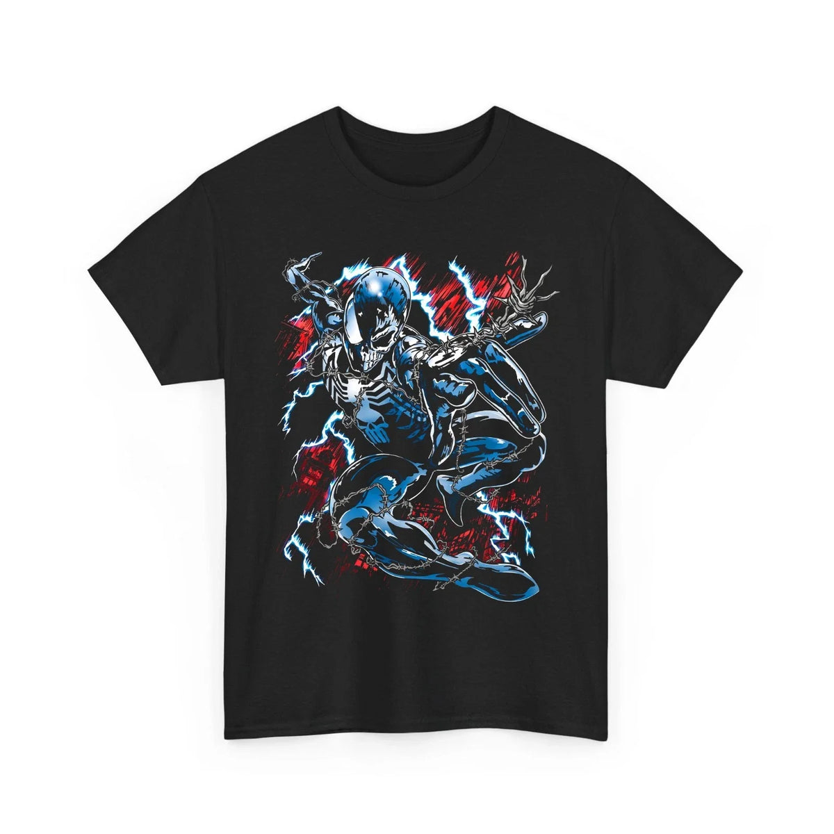 Dark Monster Lightning Barbed Wire Gothic Comic Hero Tee Tee (1)