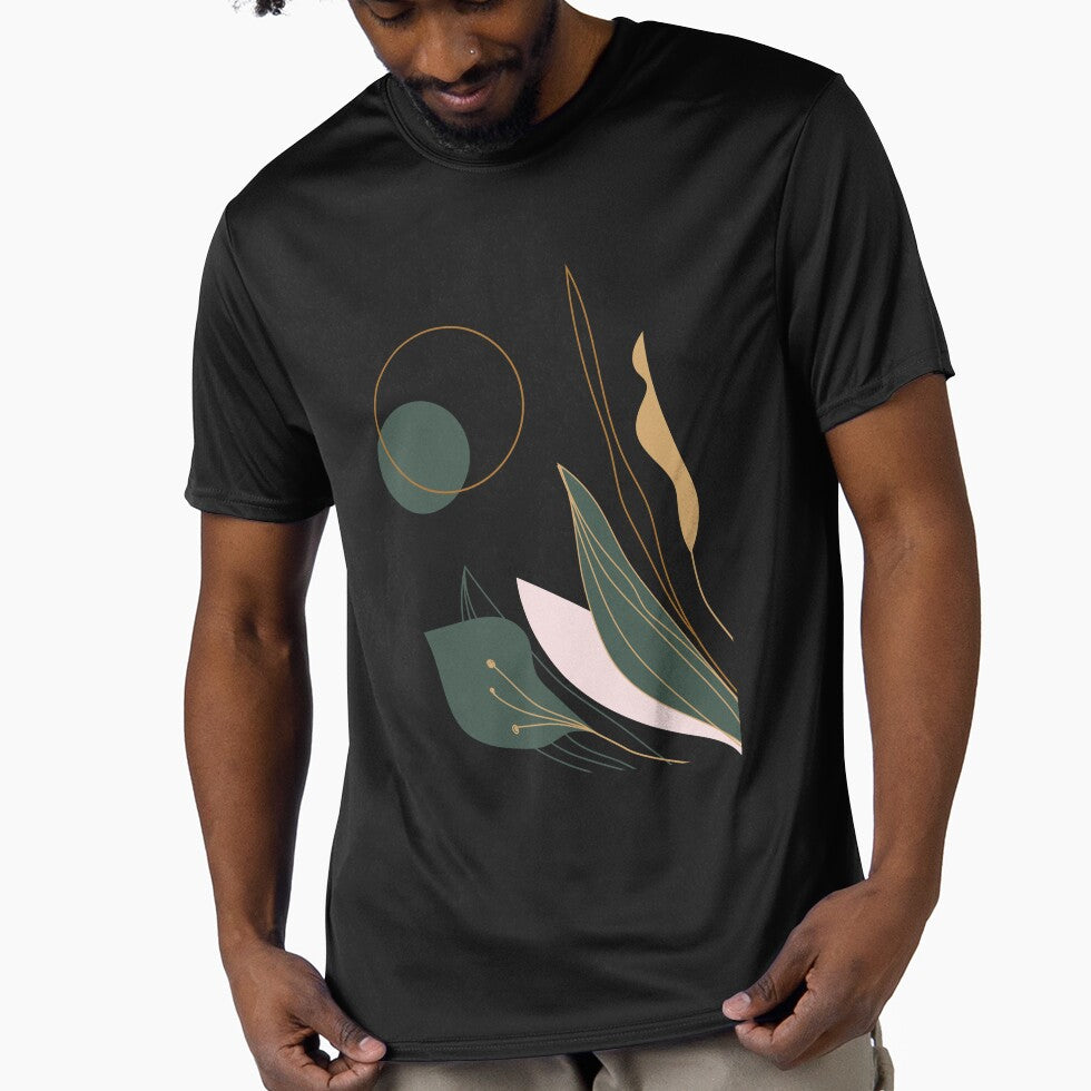 Modern Botanical Abstract with Earthy Tones by Bojana Studio
