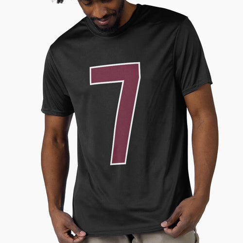 "Number 7 Bold Design - Collegiate Numbers, Varsity Style, Personalized Monogram Art" by artworkathome