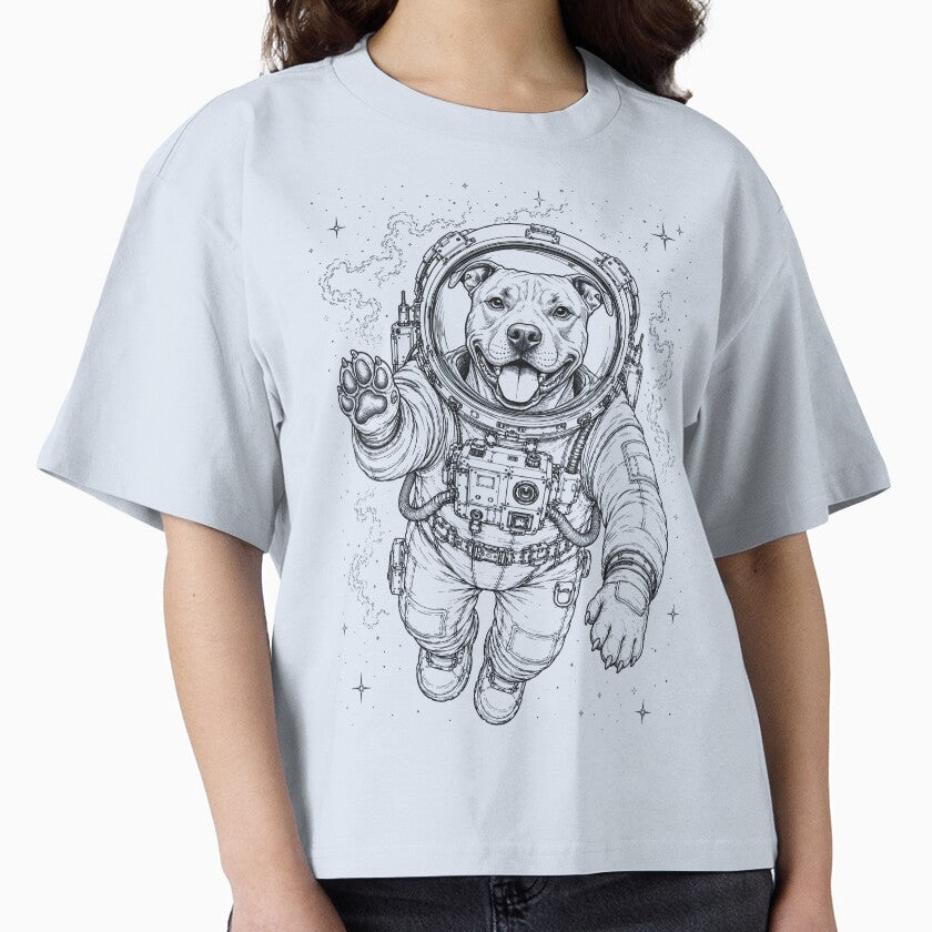 Vintage American Staffordshire Terrier Astronaut Dog Dad Mom Lover by TerryConnells