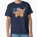 Patriotic Capybaras 4th of July - Cute USA Flag Aesthetic by FIREDesignsPOD