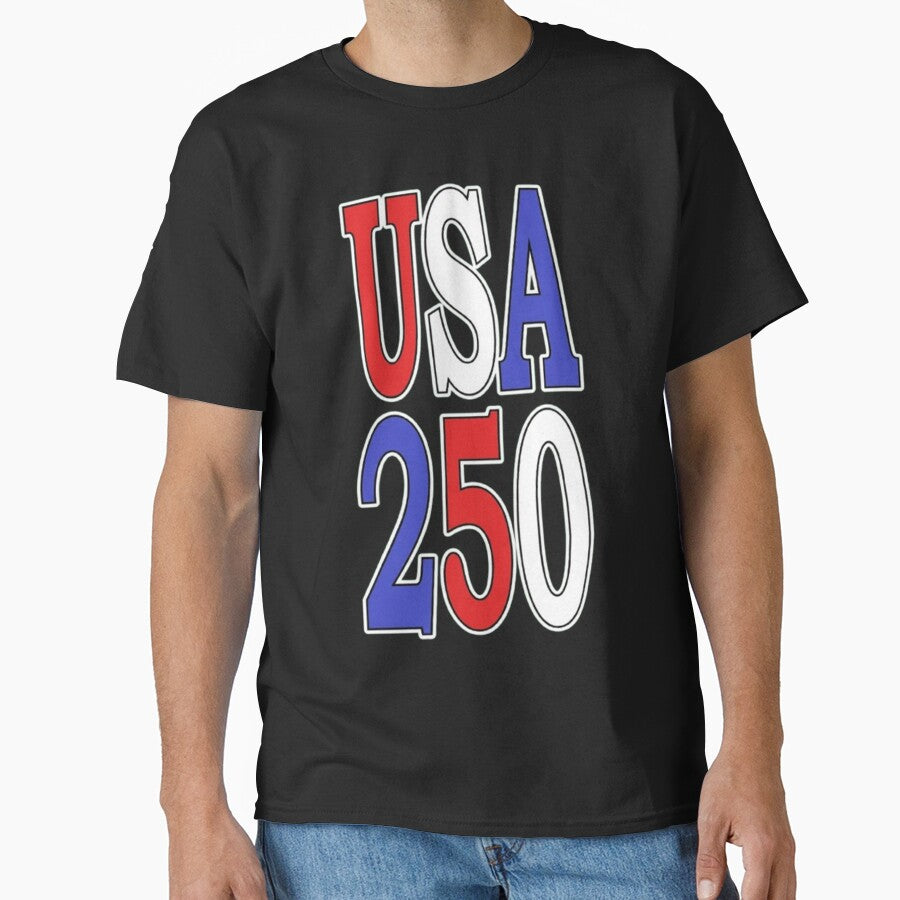 USA 250 Retro Patriotic Design by Dragonmotor Media