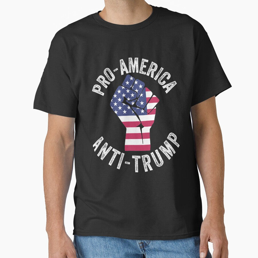 Pro-America Anti-Trump -USA Flag BLM Logo by Sutra-Lotus-Co