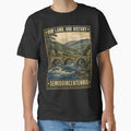 American Semiquincentennial Our Land Vintage Retro Landscape by chattsuede